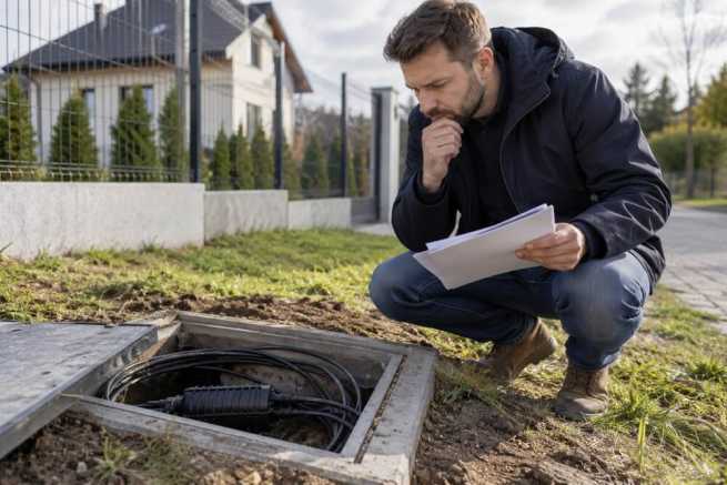 Jak ustalić właściciela kabla telekomunikacyjnego na działce?